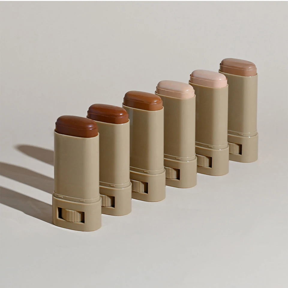 Matte Foundation Stick and Pressed Powder Beauty Set