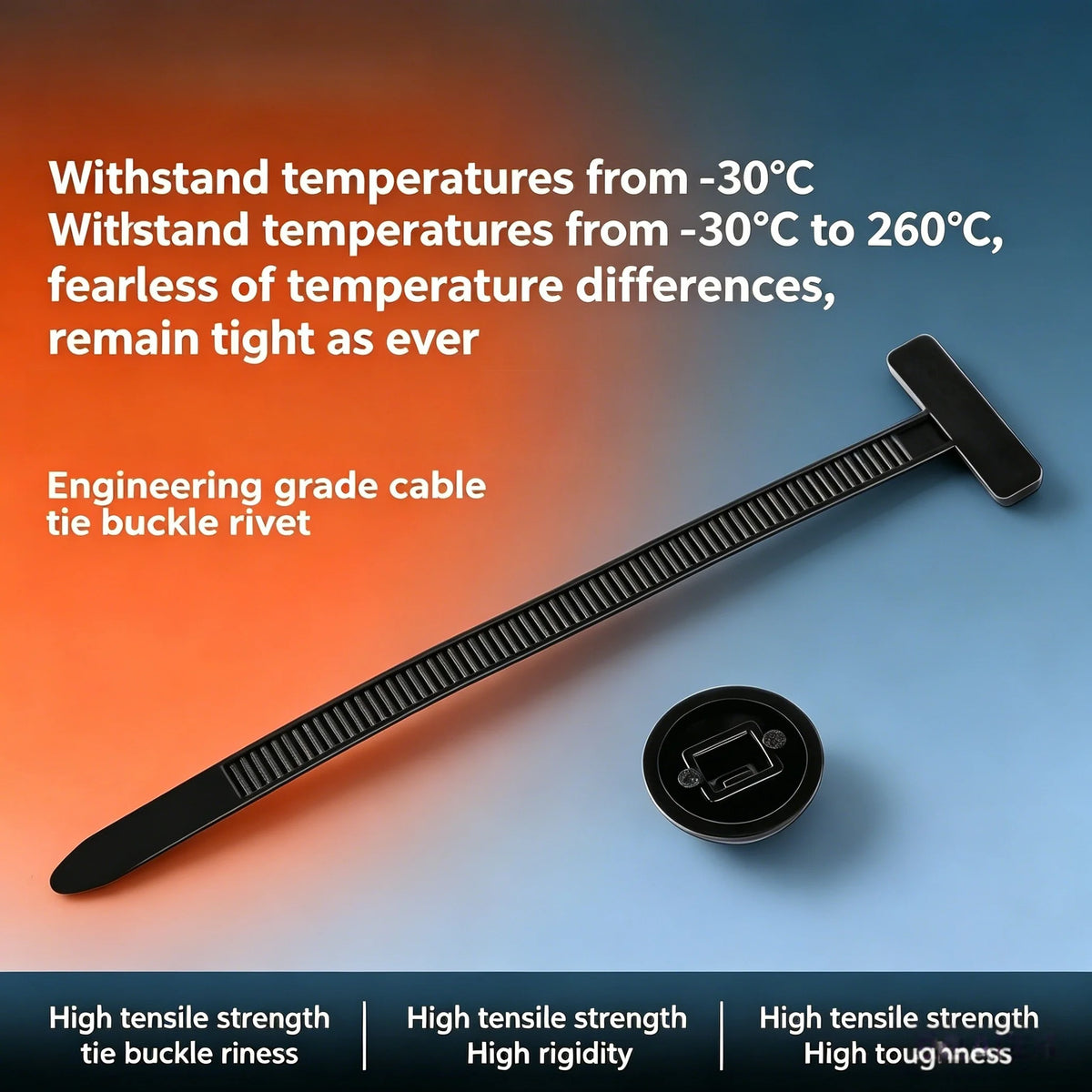 Universal Car Fender and Trim Cable Tie Fastener Kit