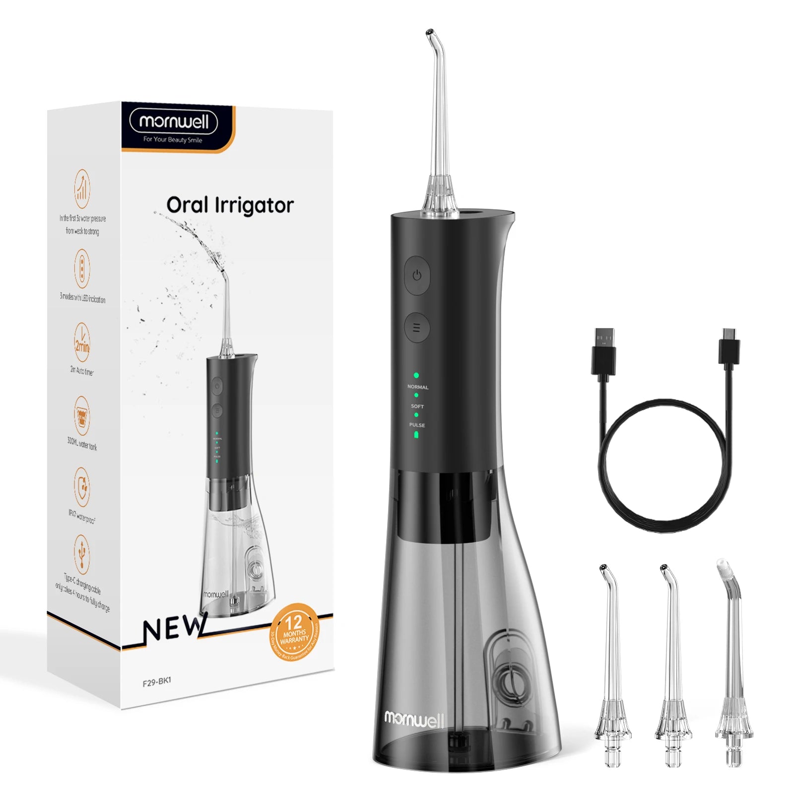 Portable Rechargeable Oral Water Flosser for Deep Teeth Cleaning - 13