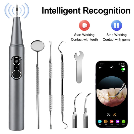Visual Ultrasonic Dental Scaler with HD Camera for Teeth Cleaning