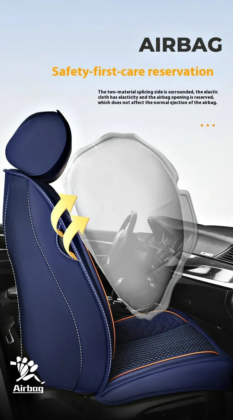 Universal Breathable Flax Car Seat Cover for All Seasons