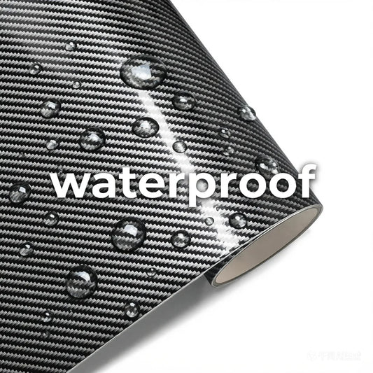 2D Glossy Carbon Fiber Vinyl Wrap for Car Exterior and Interior
