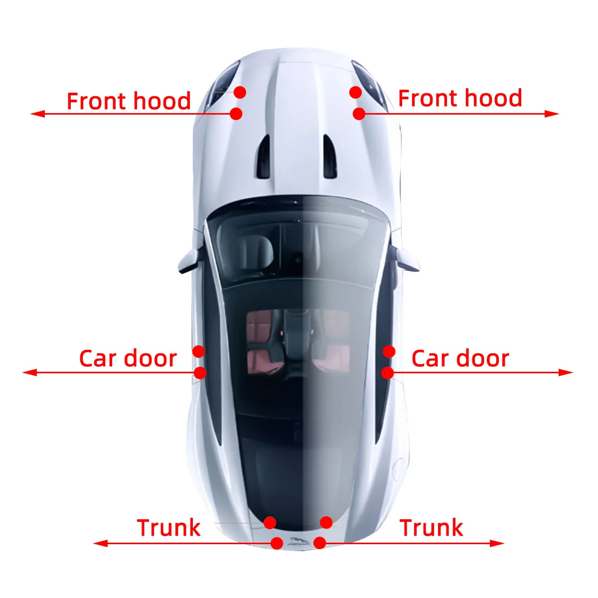 Universal Car Door Anti-Shock Noise Reduction Pads