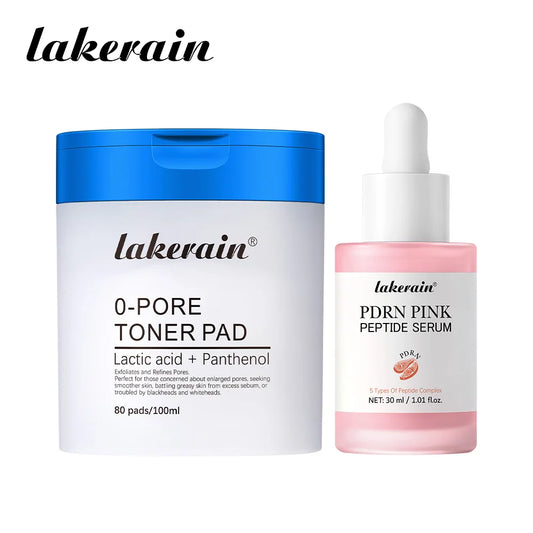 Pore Refining Toner Pad and Salmon Peptide Facial Serum Set