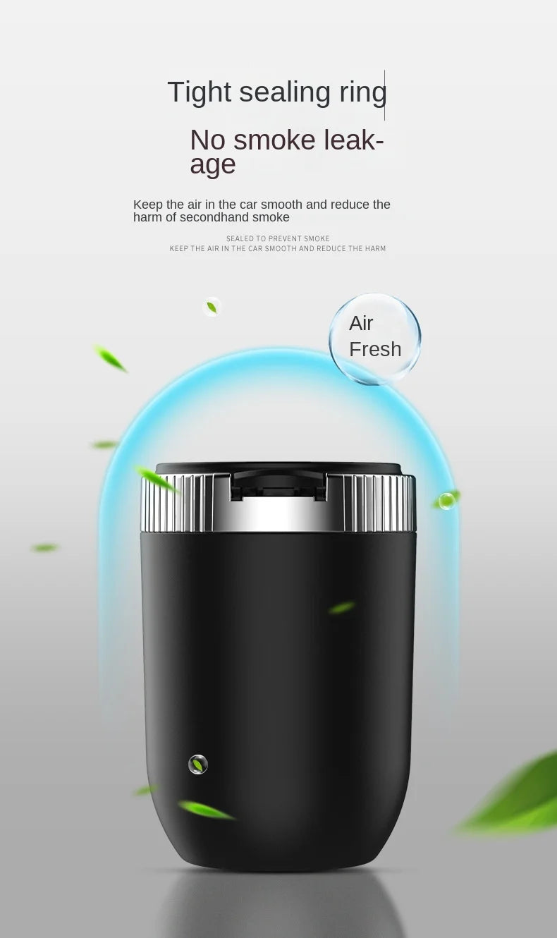 Portable LED Car Ashtray with Cup Holder Mount