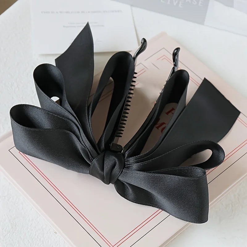 Silky Satin Hair Bow Clips for Women - 9