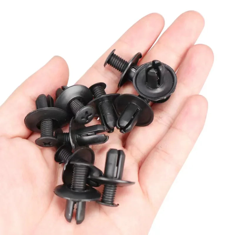 8mm Car Bumper and Door Trim Push Fastener Clips