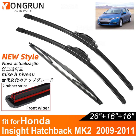 Double Rubber Windshield Wiper Blades for Honda Insight 2009-2011