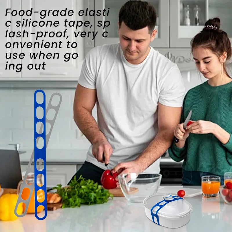 Elastic Pot Lid Securing Strap for Food Transport - 2