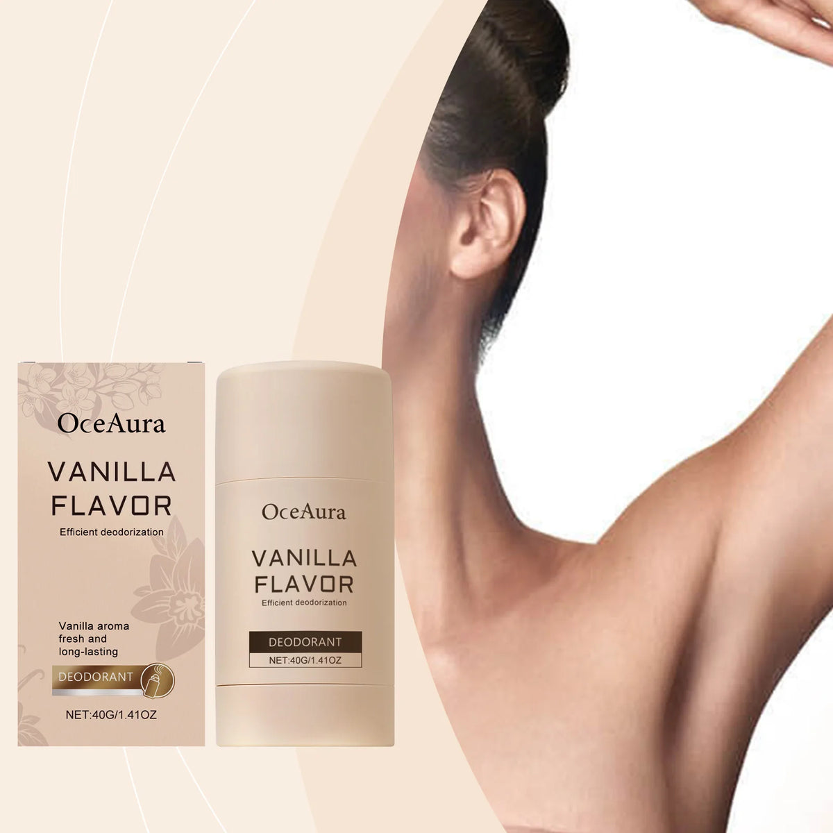 Long-Lasting Vanilla Deodorant Stick for Odor Control