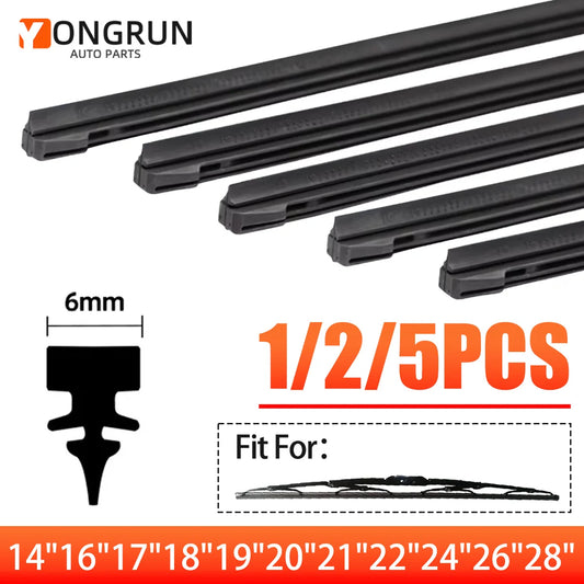 Universal Car Windshield Wiper Blade Rubber Refill Strip