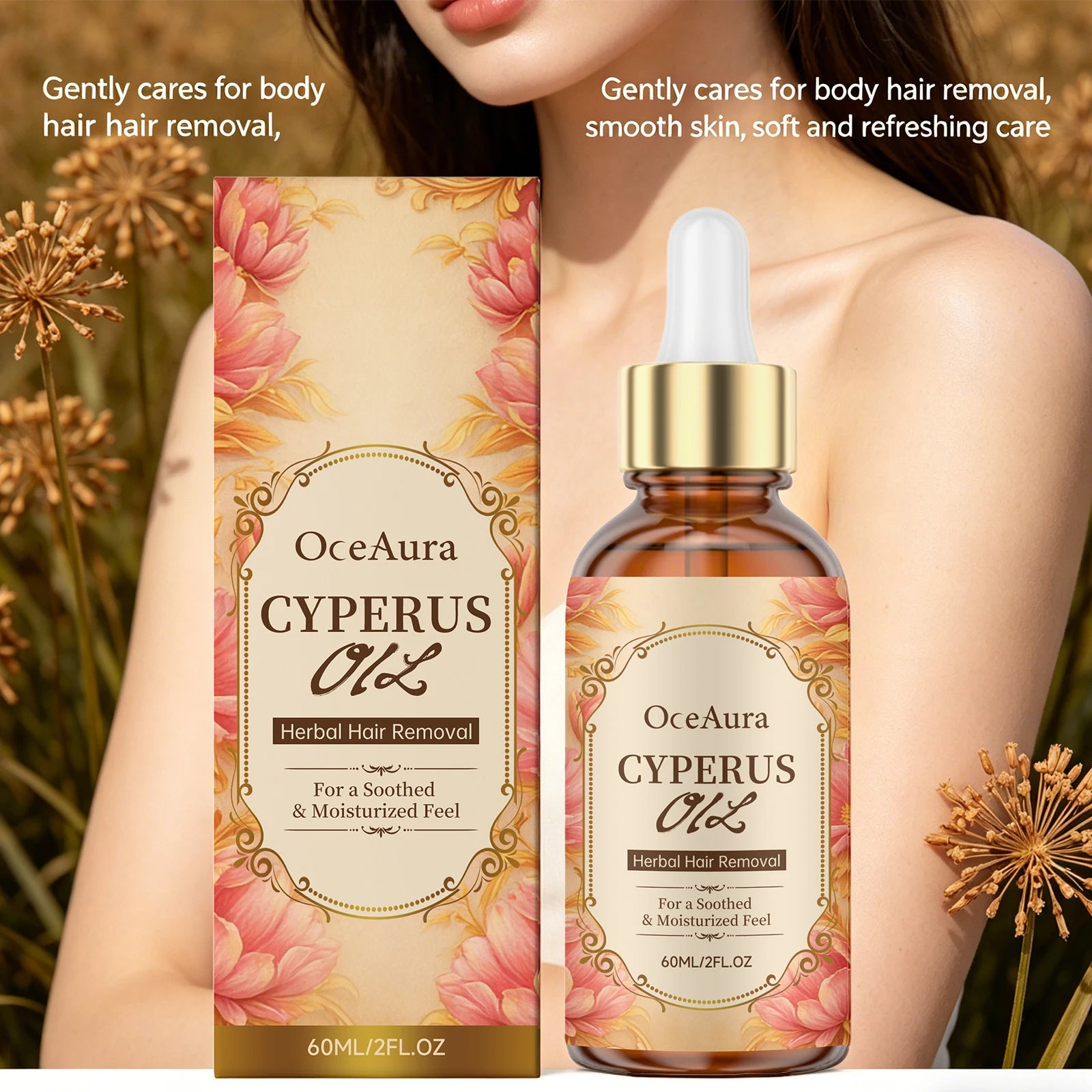 Herbal Cyperus Oil Hair Growth Inhibitor and Soothing Serum - 2