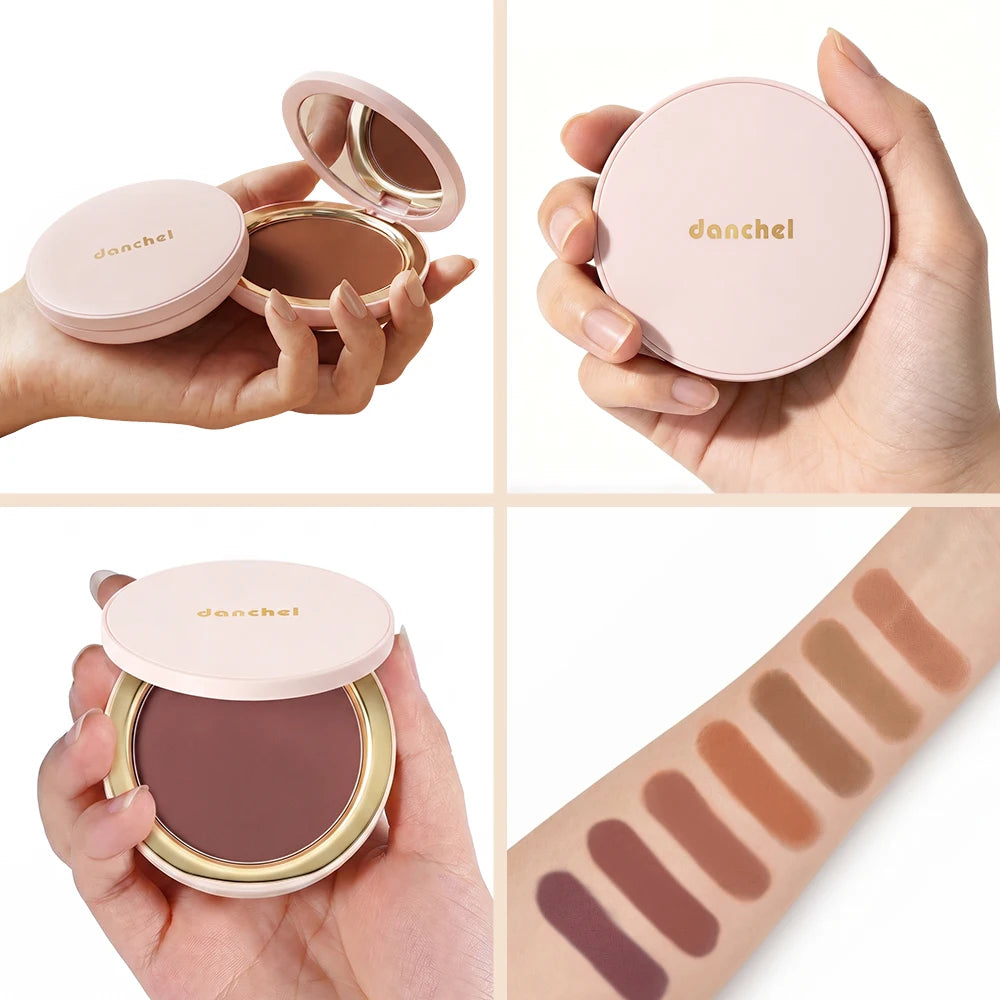 Buildable Matte Pressed Bronzer Powder for Natural Face Contouring