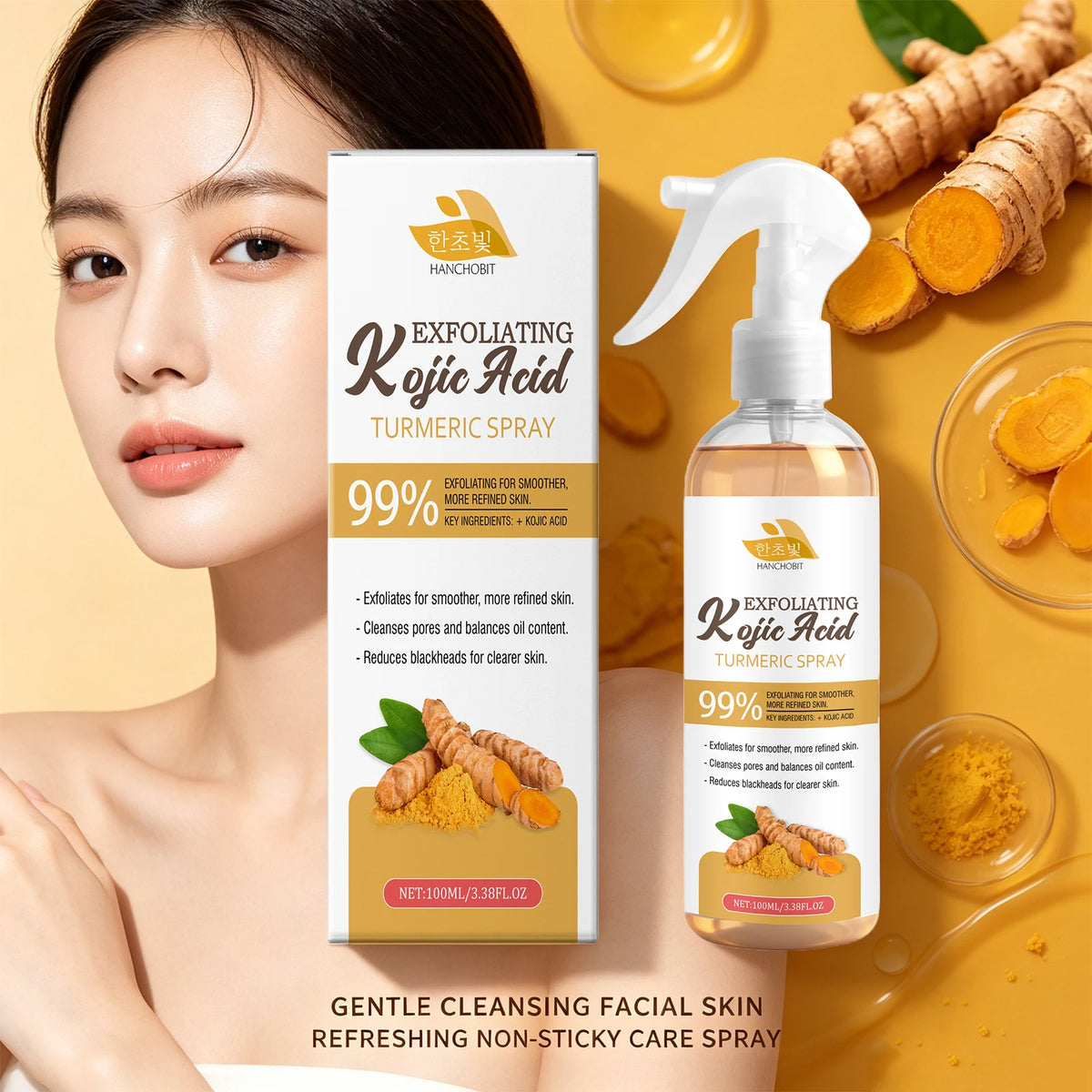 Kojic Acid Turmeric Exfoliating Facial Spray