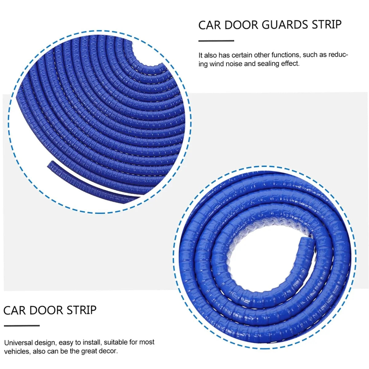 Protective Car Door Anti-Collision Rubber Seal Strip - 4