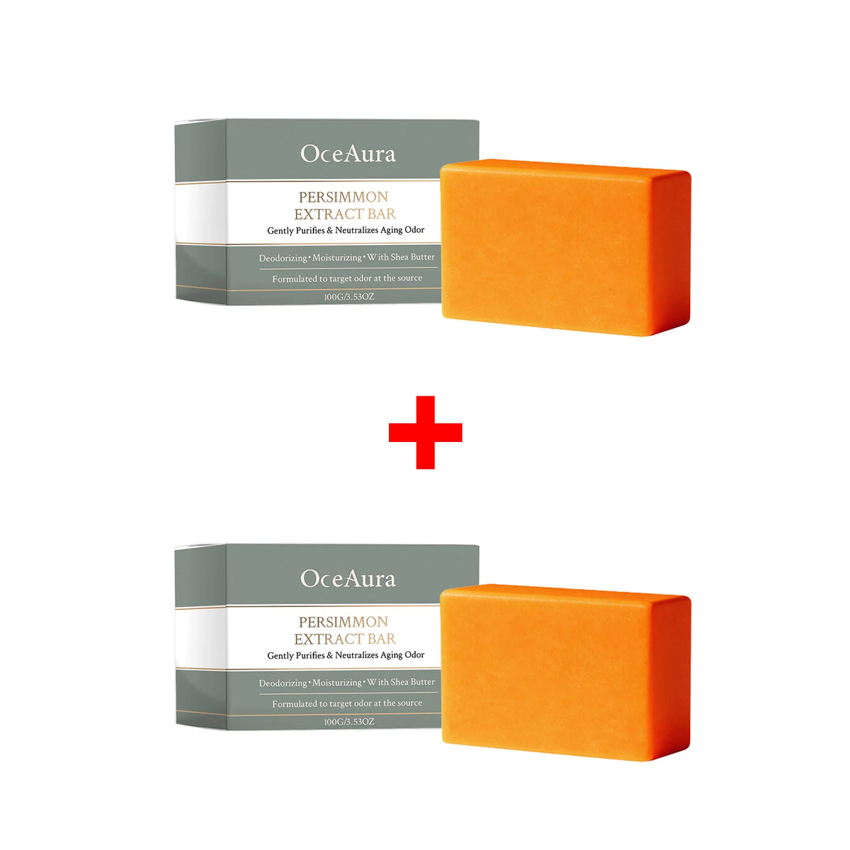 Natural Persimmon Deodorizing Body Soap for Aging Odor