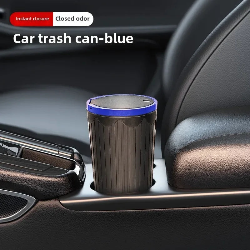 Portable Car Trash Bin Auto Garbage Can Interior Organizer Storage Bucket - 17