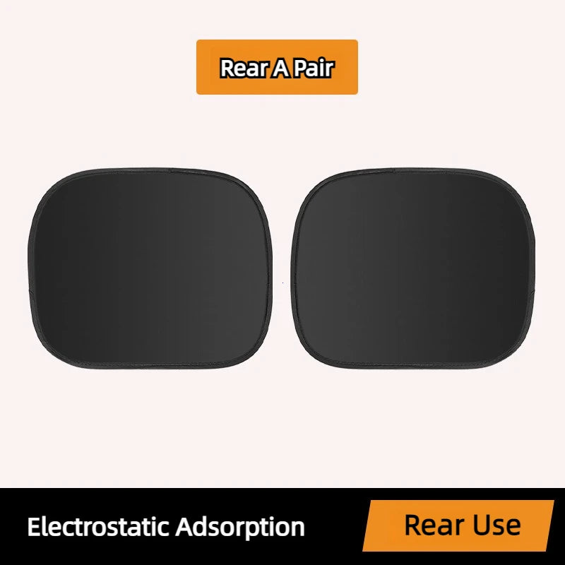 Foldable Electrostatic Car Window Sun Shade for UV Protection