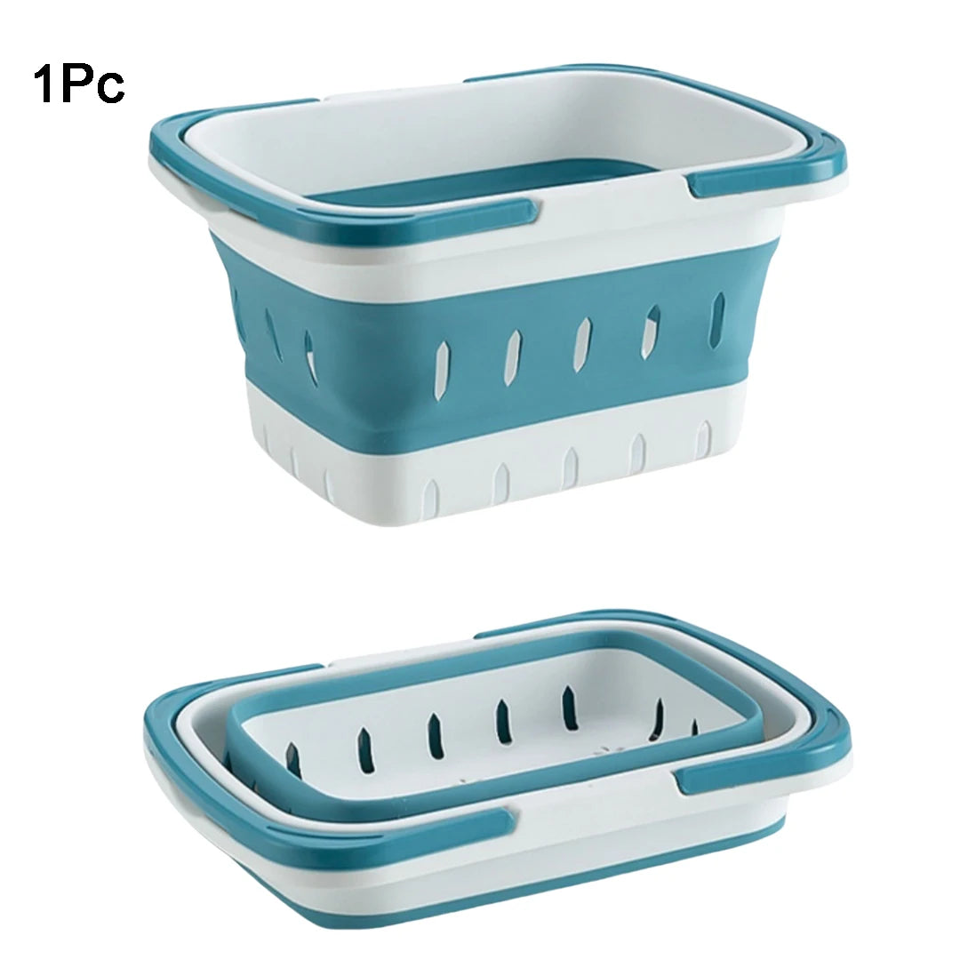 Collapsible Portable Storage Basket with Handles - 13