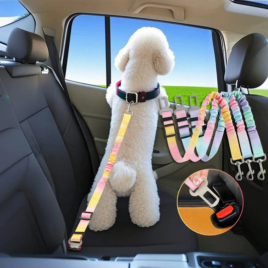 Adjustable Gradient Dog Car Safety Seat Belt