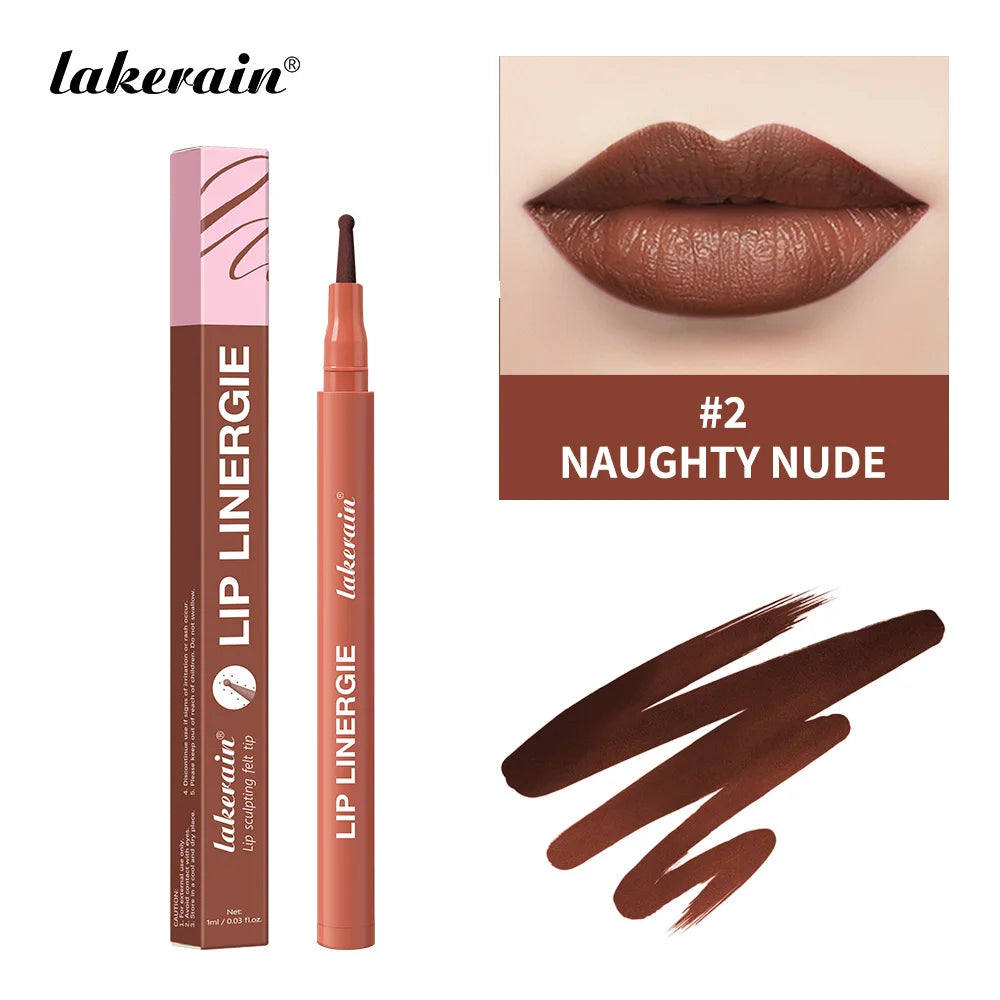 Waterproof Long-Lasting Felt-Tip Lip Liner Stain