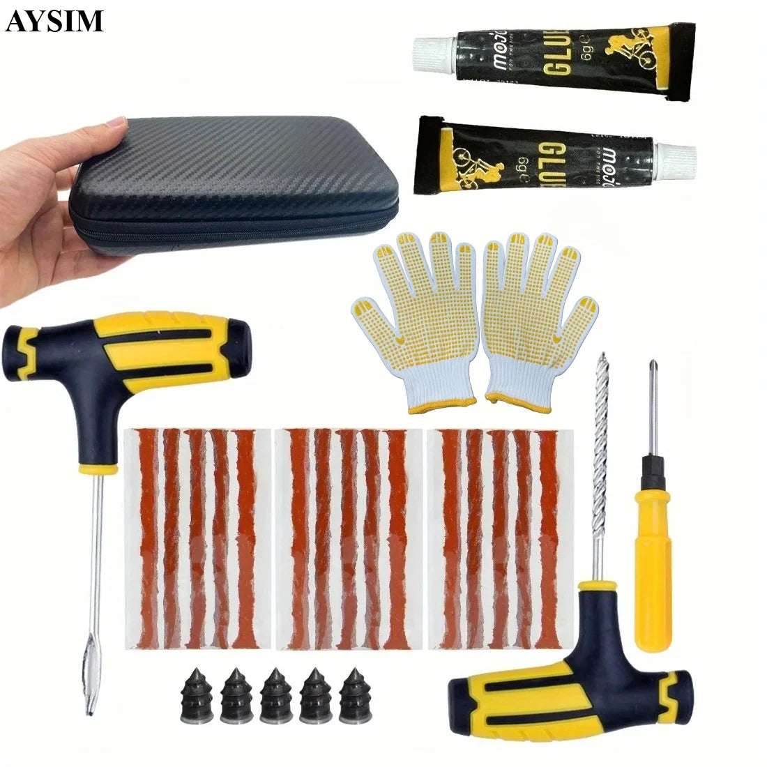 Emergency Pro Tire Repair Kit for Cars and Trucks