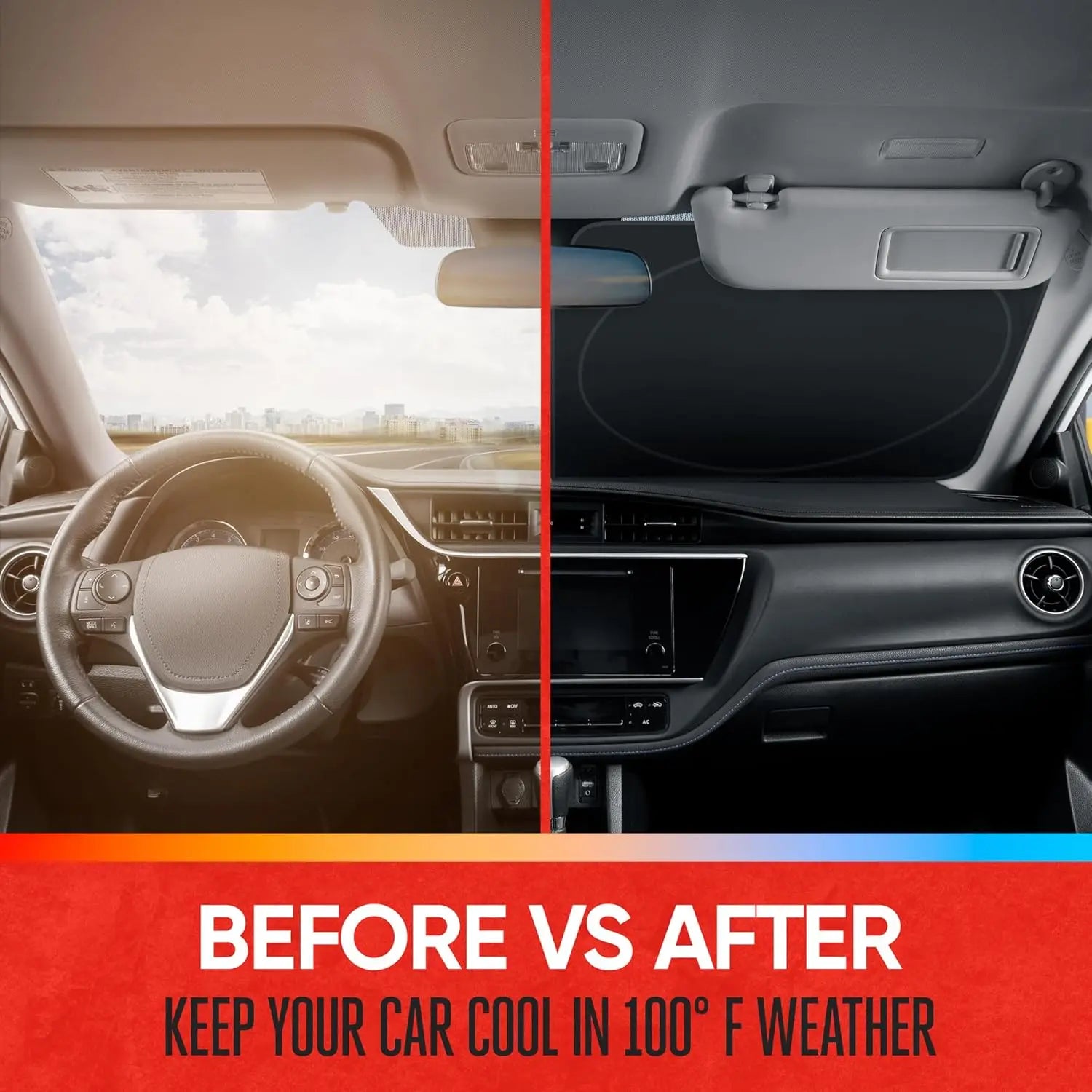 Foldable Car Windshield Sun Shade UV Protection Visor - 6