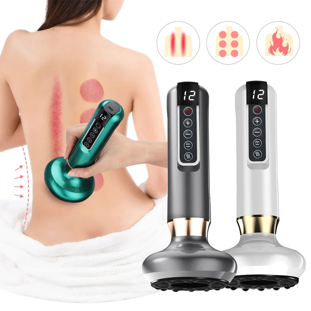 Electric Cupping and Gua Sha Massage Tool for Body Pain Relief - 20