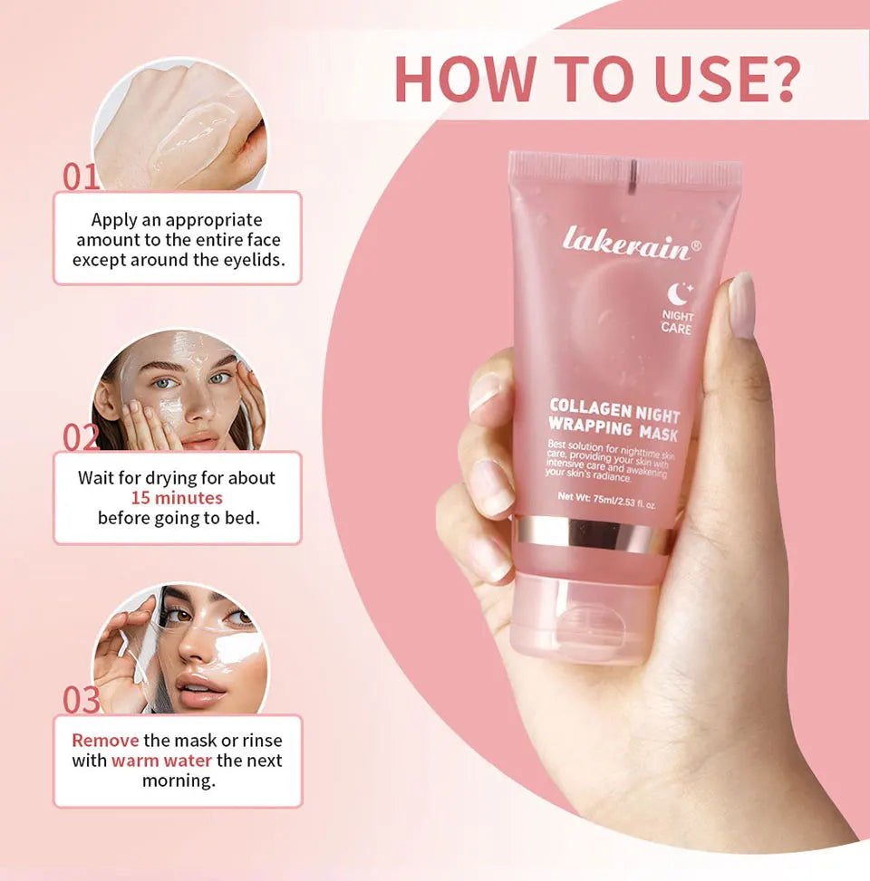 Collagen Night Wrapping Peel-Off Face Mask for Skin Firming