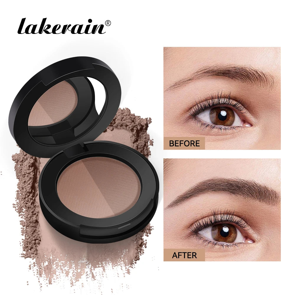 Two-Tone Waterproof Eyebrow Powder for Natural Brows and Contouring - 1