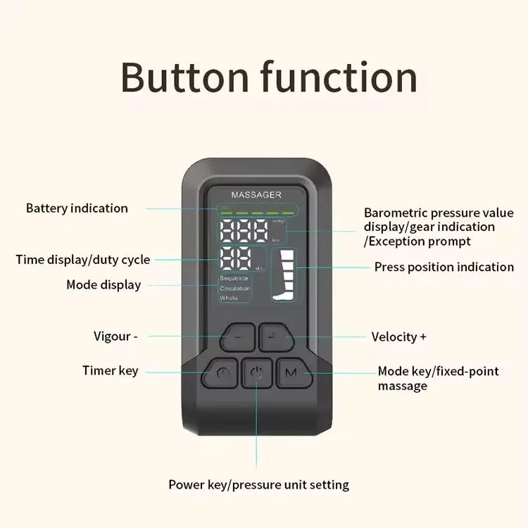 Cordless Full Leg Air Compression Massager for Recovery
