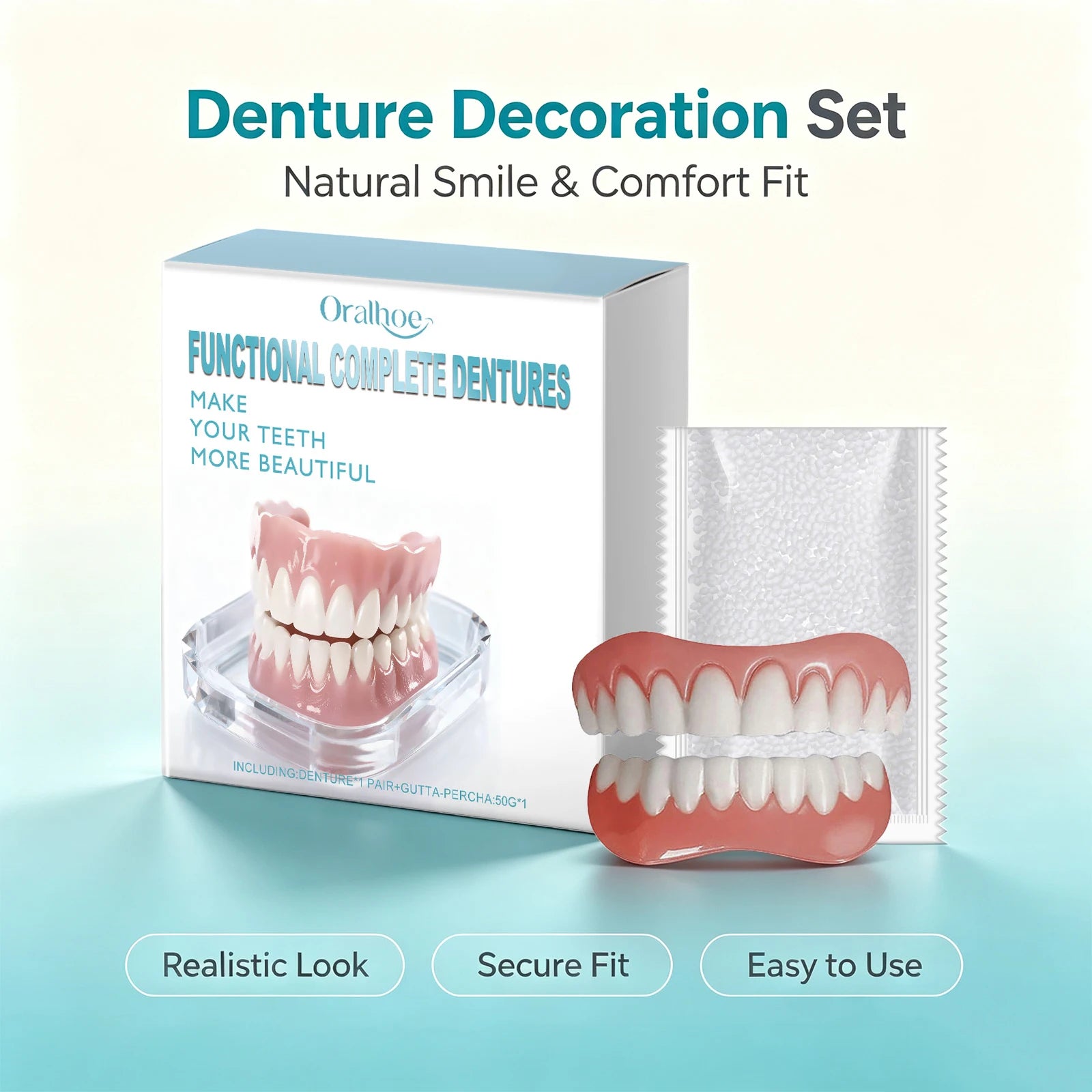 Cosmetic Denture Set for Instant Smile Enhancement - 4