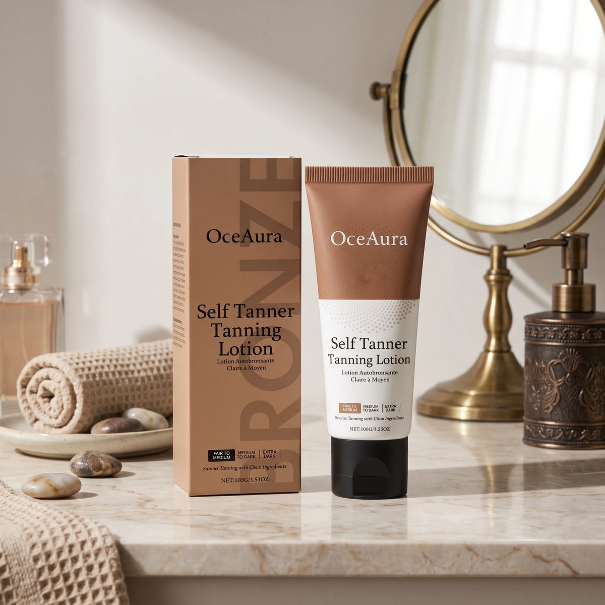 Gradual Sunless Self-Tanning Lotion for Natural Bronze Glow
