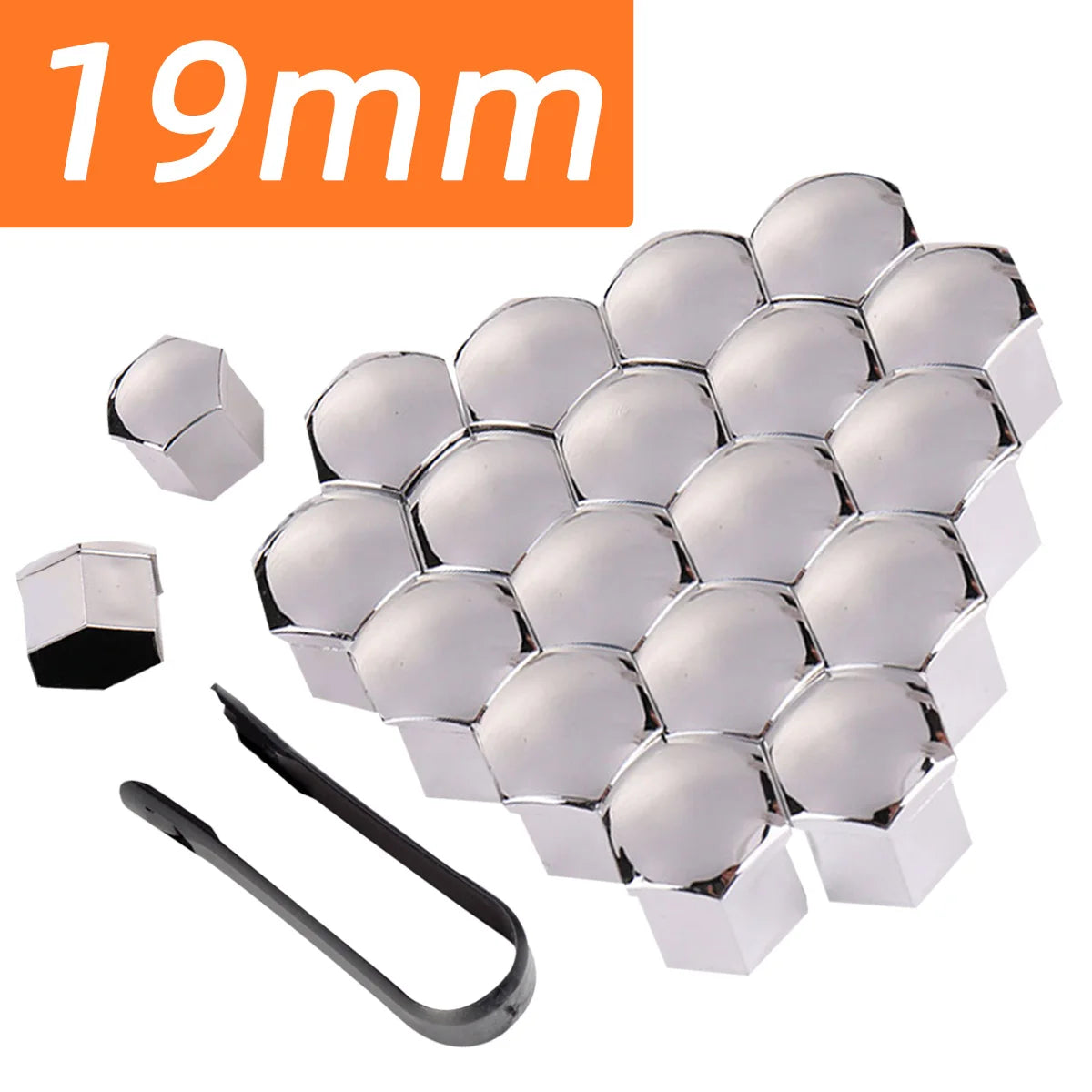 20pcs Car Wheel Nut Covers Rust Proof Hub Bolt Caps 17mm 19mm 21mm - 10