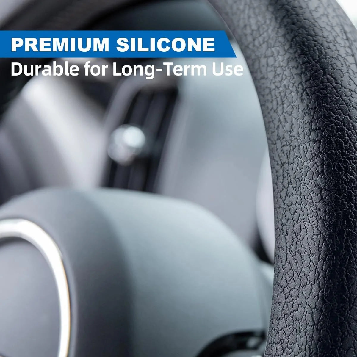 Universal Silicone Car Steering Wheel Cover Non Slip Protective Grip