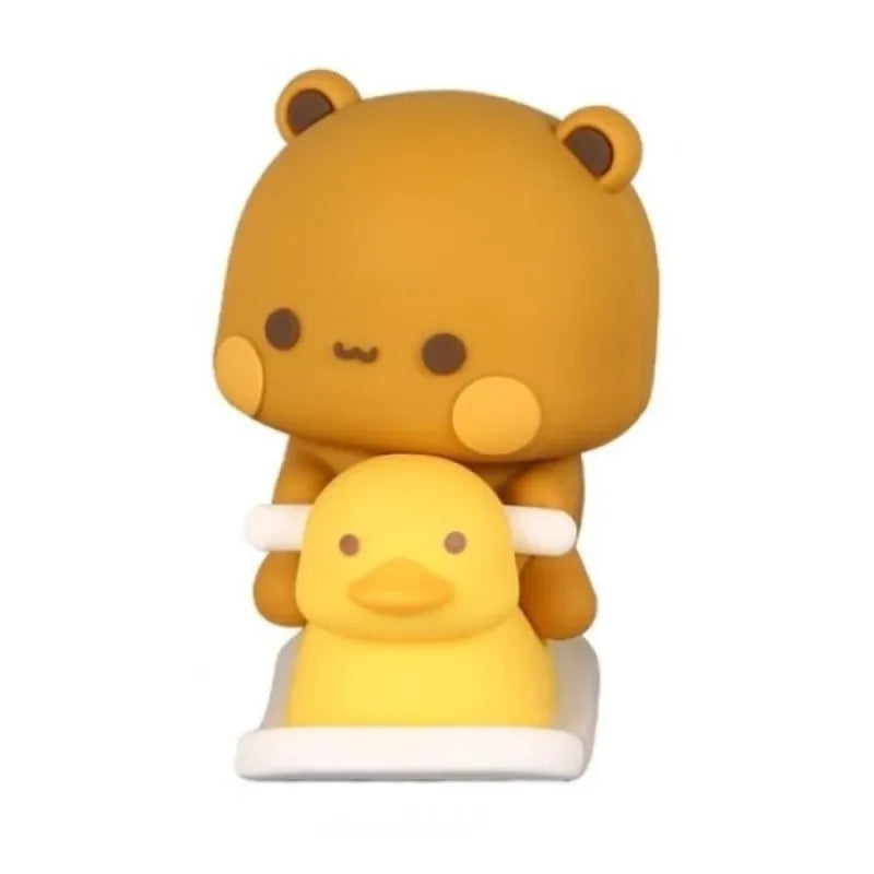 Cute Cartoon Panda and Bear Dashboard Ornament