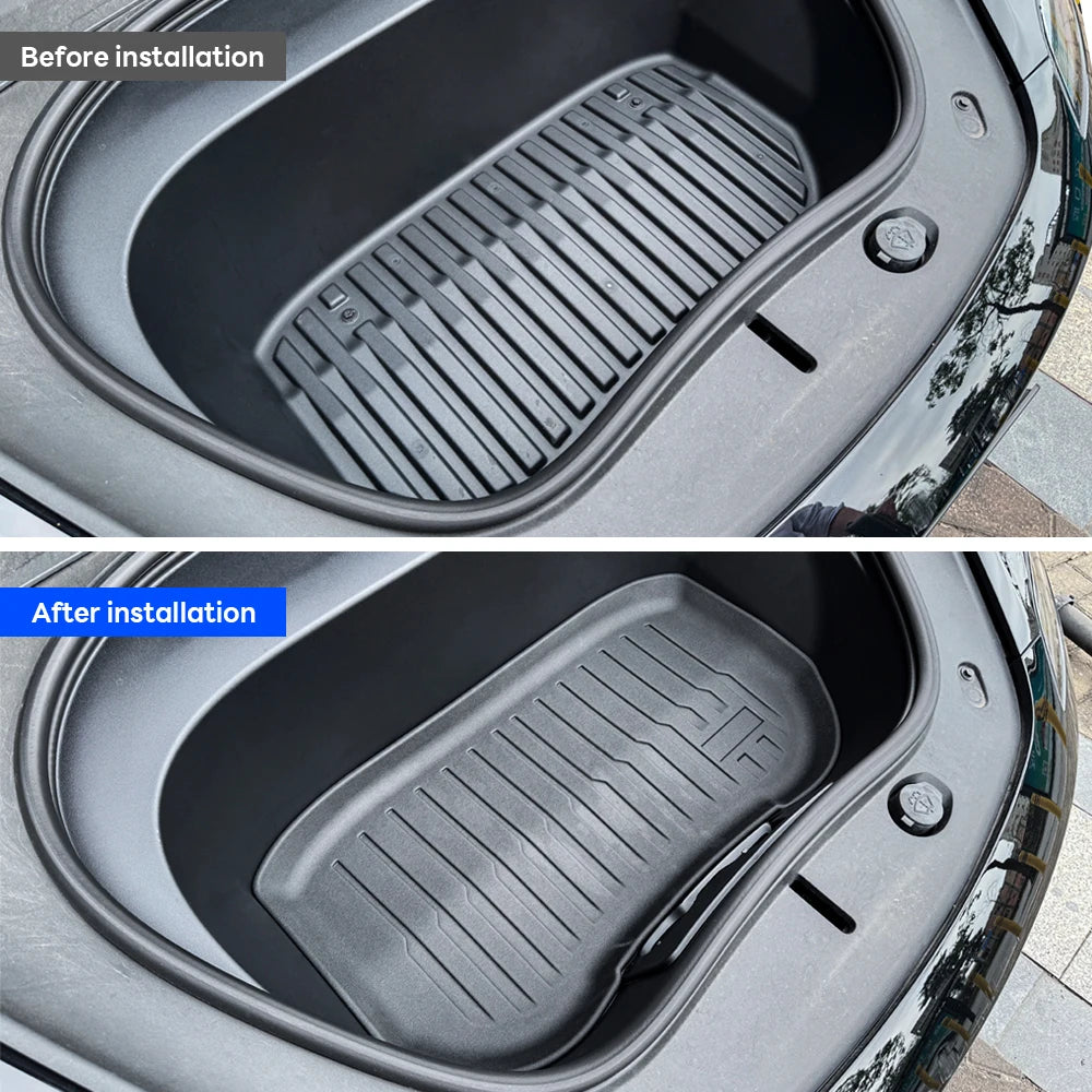 All-Weather TPE Trunk Mat Set for Tesla Model 3 Highland 2024 - 20