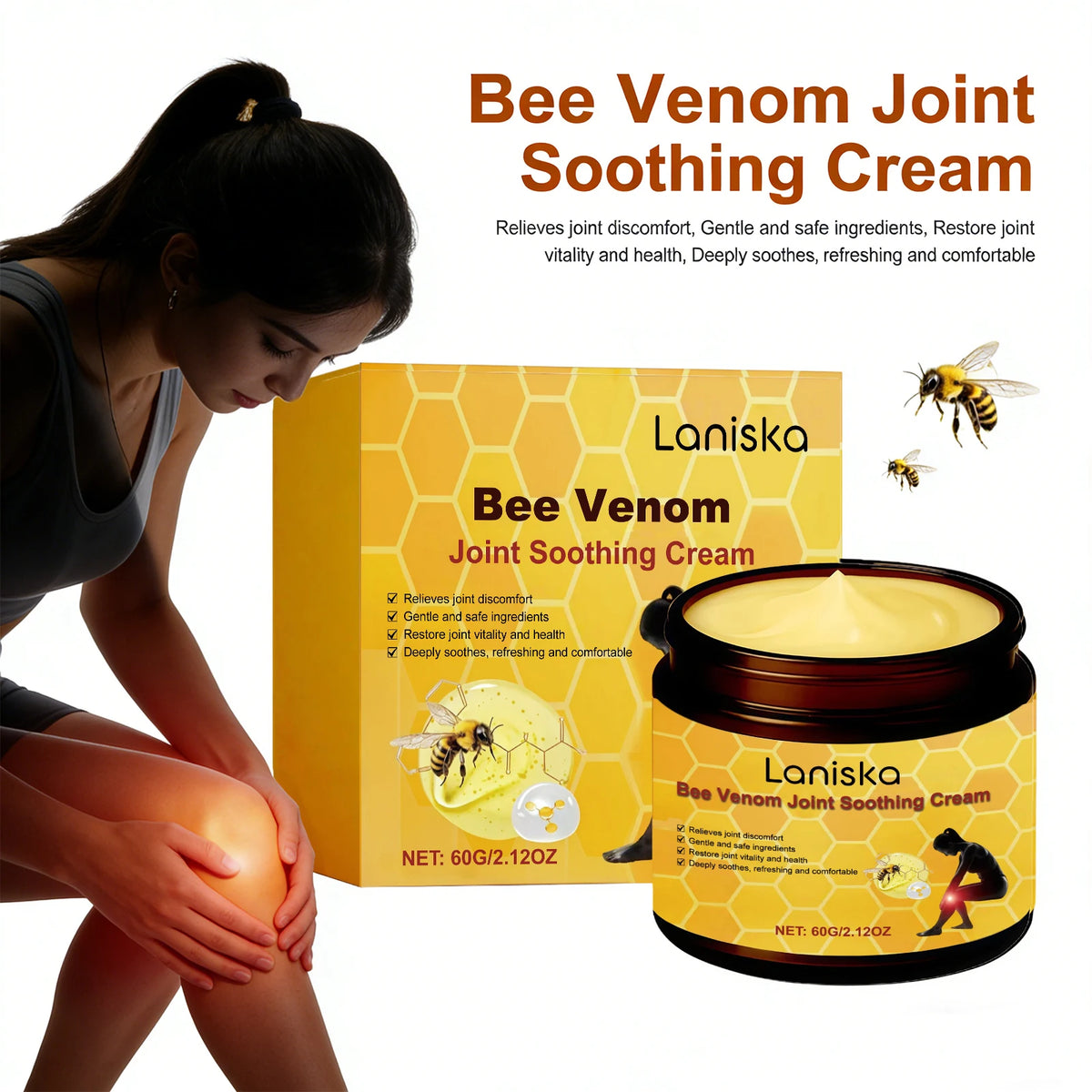 Bee Venom Joint Soothing Massage Cream for Muscles and Joints