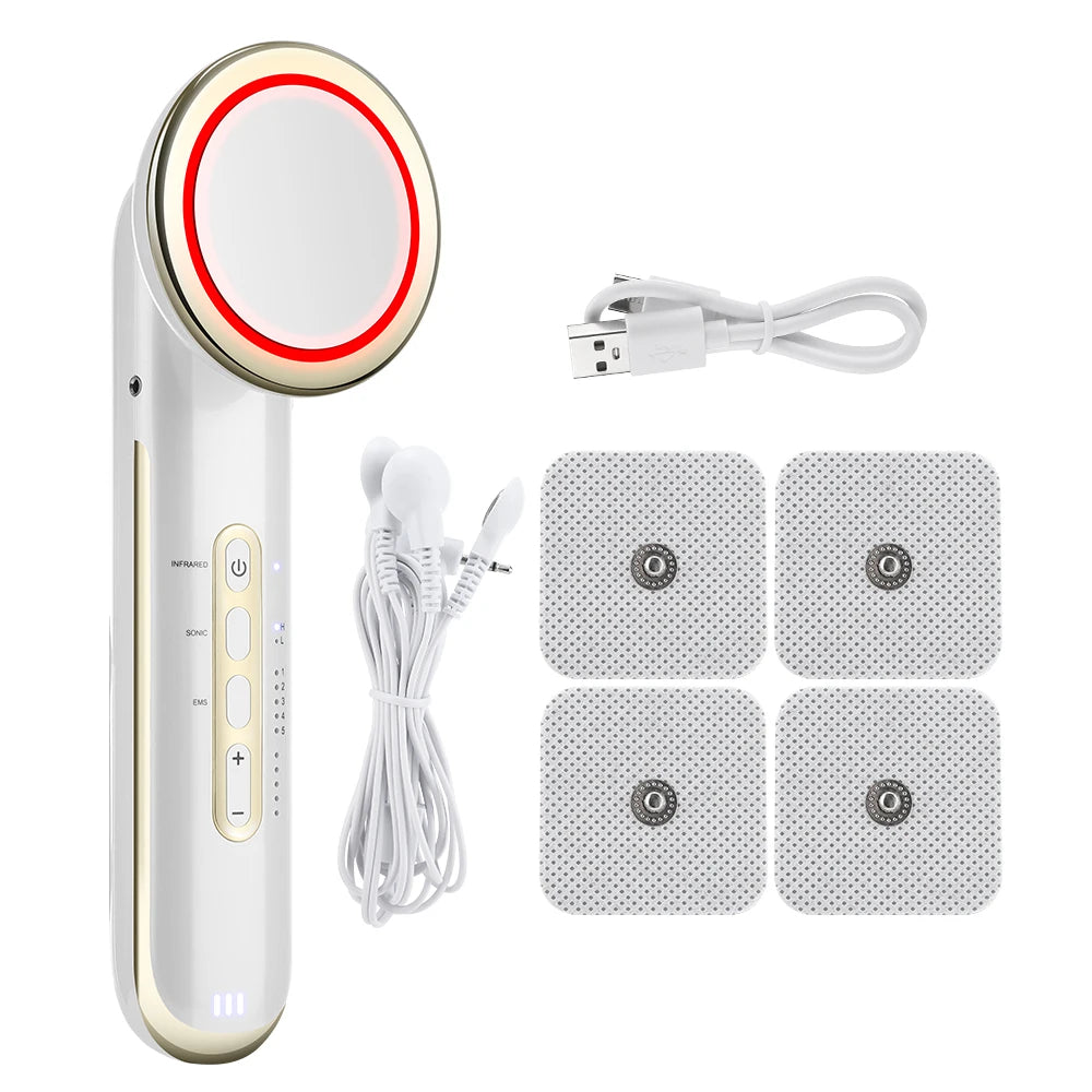 EMS Ultrasound Body Slimming and Facial Lifting Massager - 12