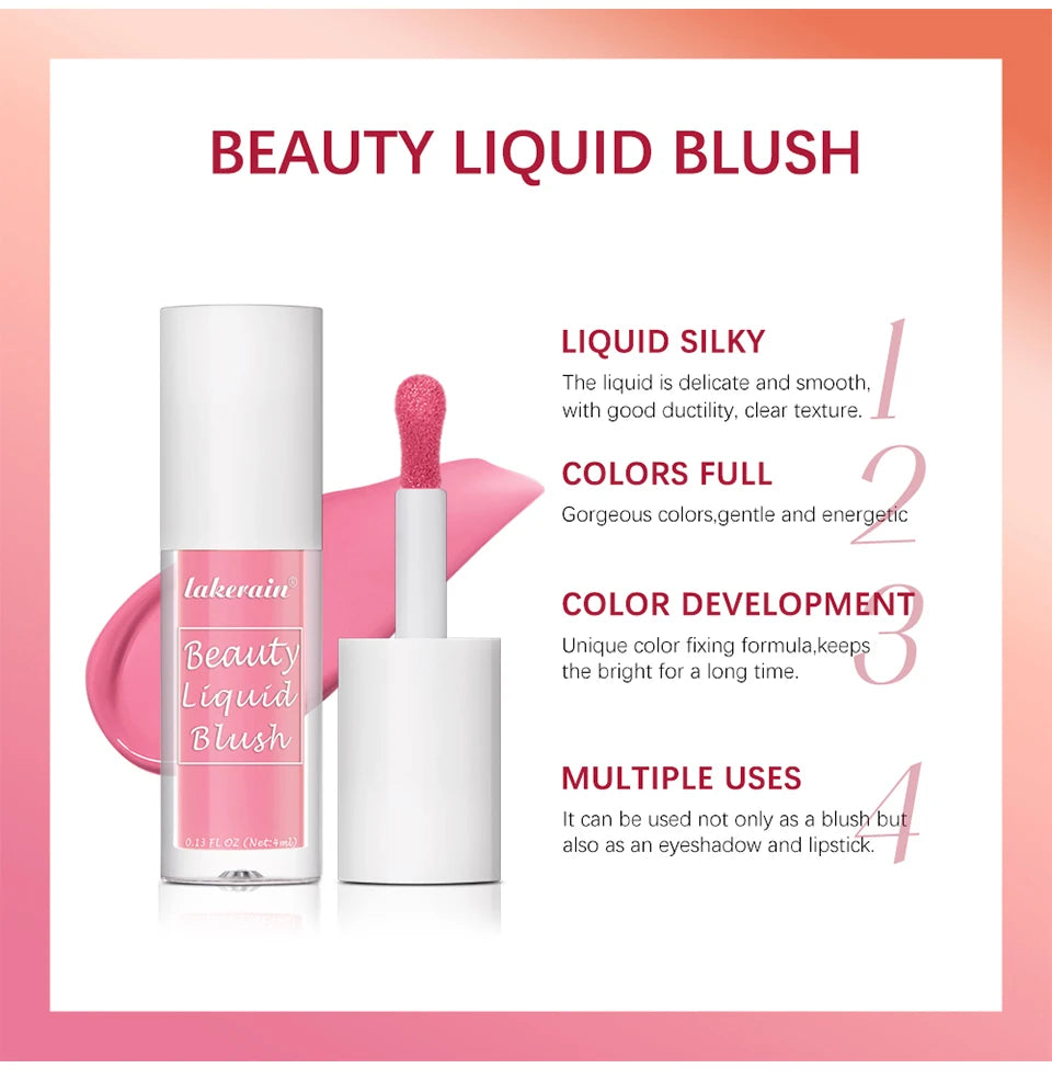 Long-Lasting Waterproof Liquid Face Blush