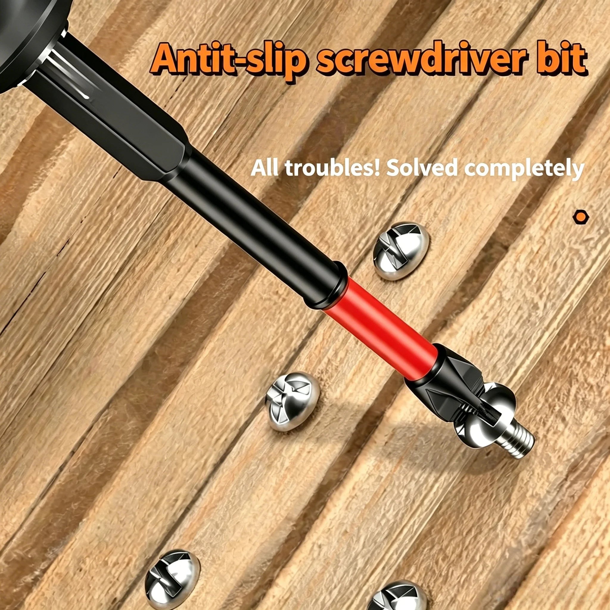 Magnetic Non-Slip Crosshead Drill Bit Set for Impact Drivers - 4