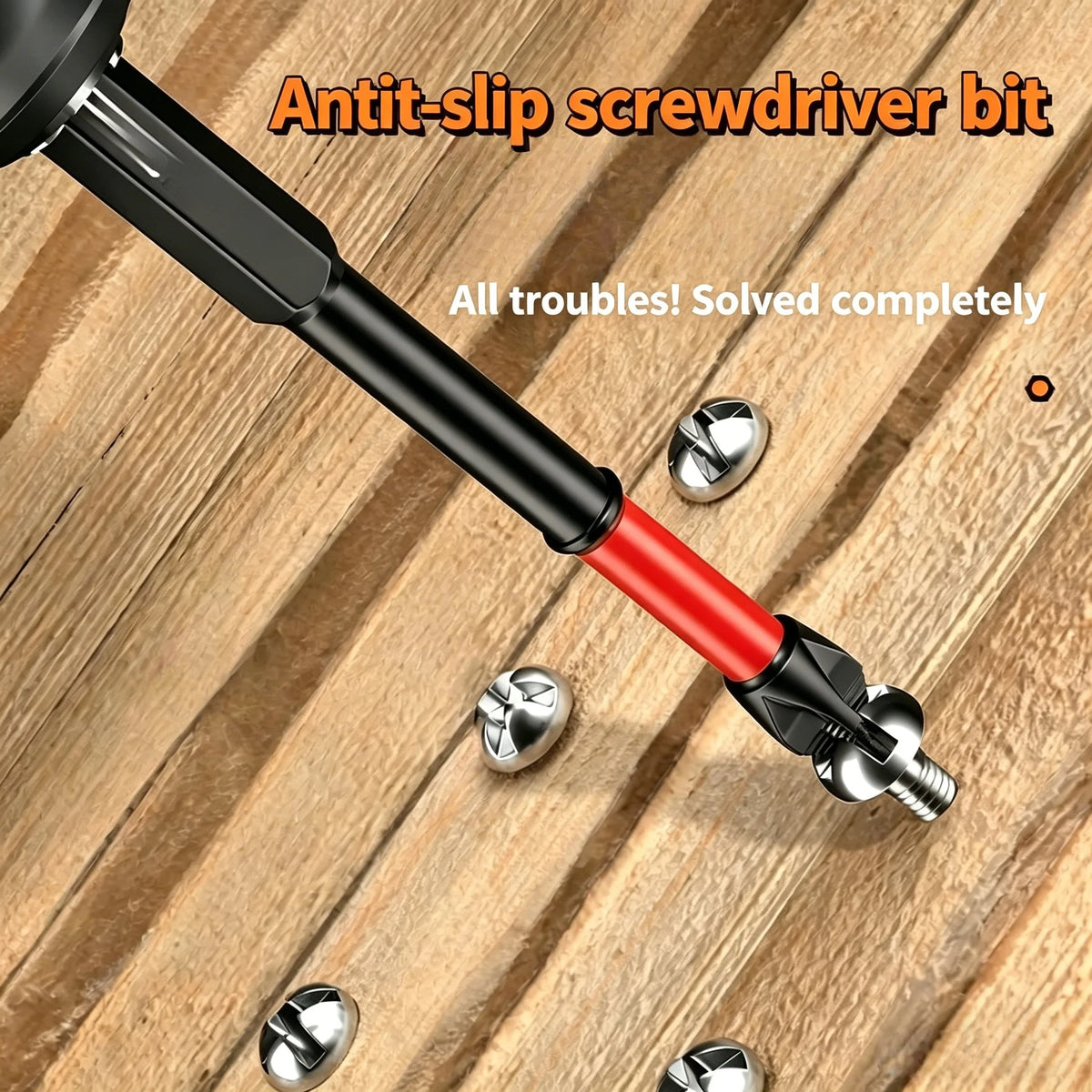 Magnetic Non-Slip Crosshead Drill Bit Set for Impact Drivers