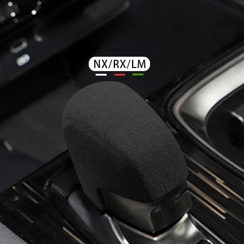 Suede Gear Shift Knob Cover for Lexus NX RX LM - 3