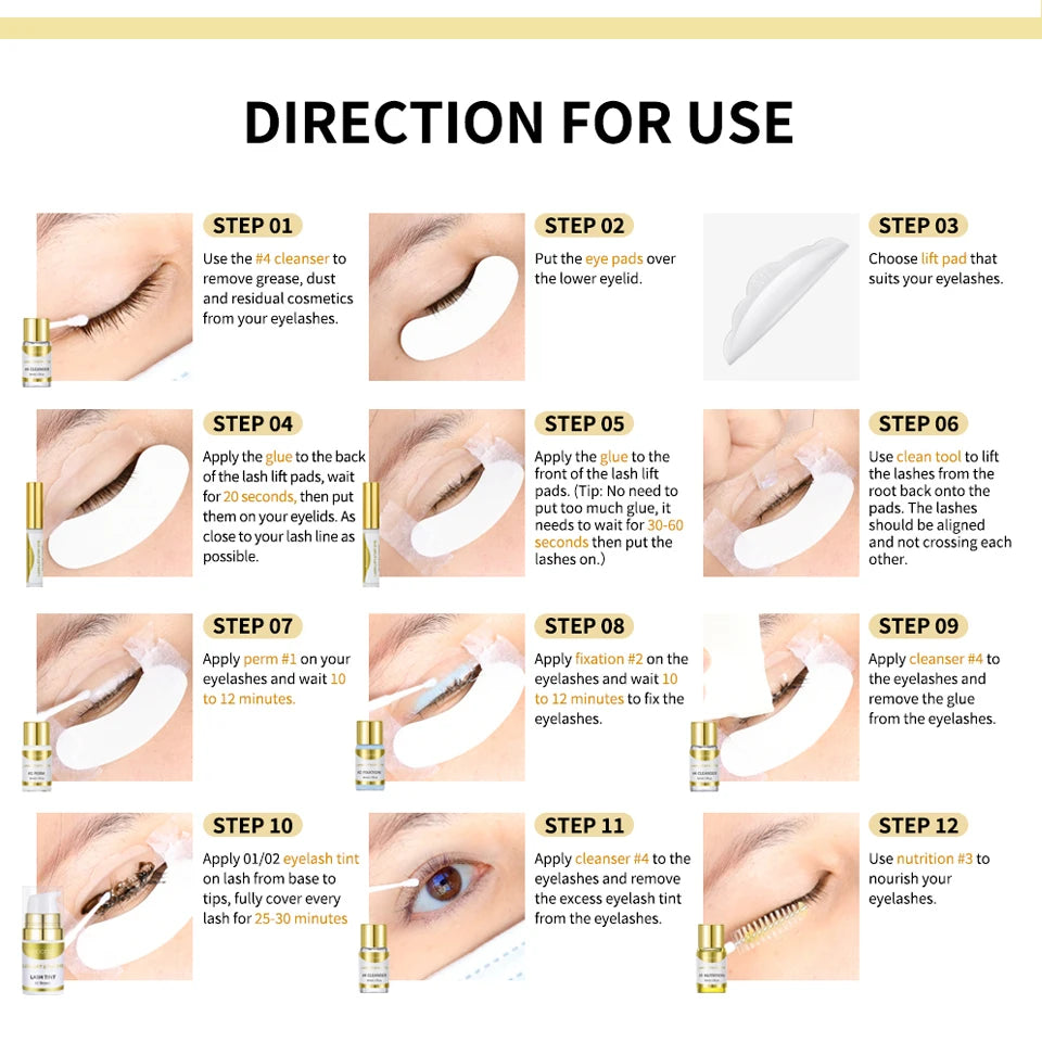 Professional Eyebrow Lamination and Tinting DIY Kit