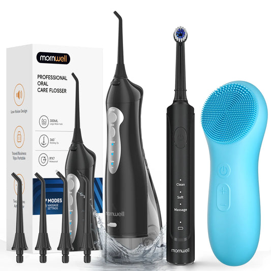3-in-1 Professional Electric Oral Hygiene and Facial Cleaning Kit