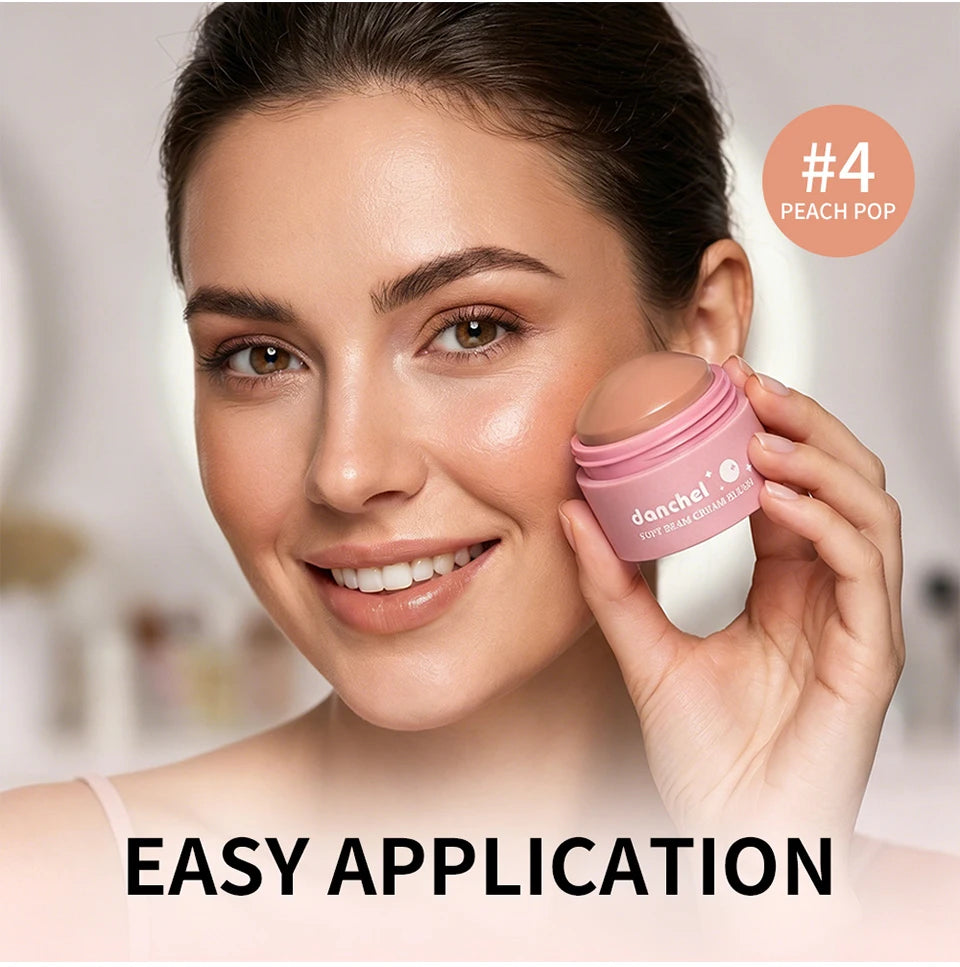 Long-Lasting Multi-Use Soft Cream Blush for Face and Lips