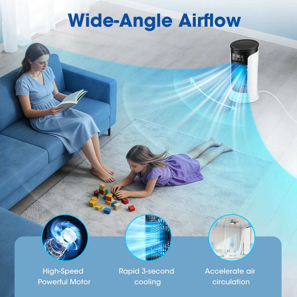 Portable USB Desktop Air Cooling Fan with Humidifier - 4