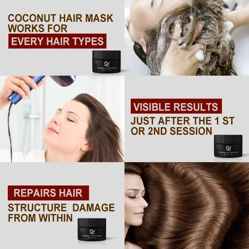 Deep Repair Keratin and Collagen Hair Mask for Smooth Shiny Hair