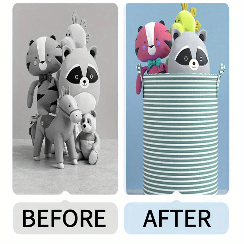Collapsible Tall Laundry Hamper with Reinforced Handles - 5