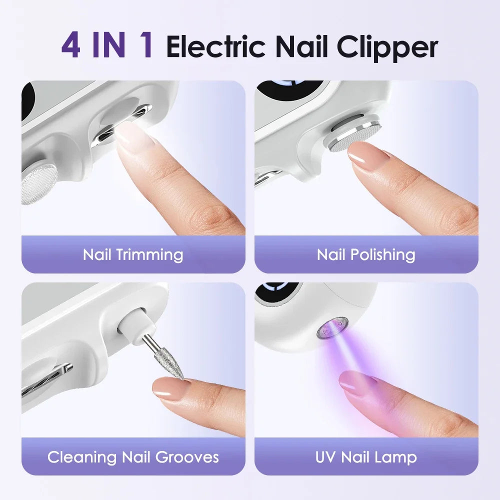 4-in-1 Electric Nail Clipper and Grooming Kit - 5